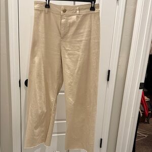 ANTONIO MELANI Women's Cream Flare Pants